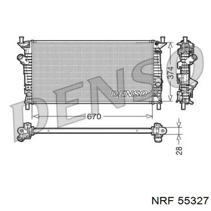 Купити 30741045 Volvo Радіатор двигуна