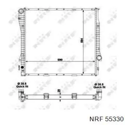 Радіатор охолодження NRF 55330