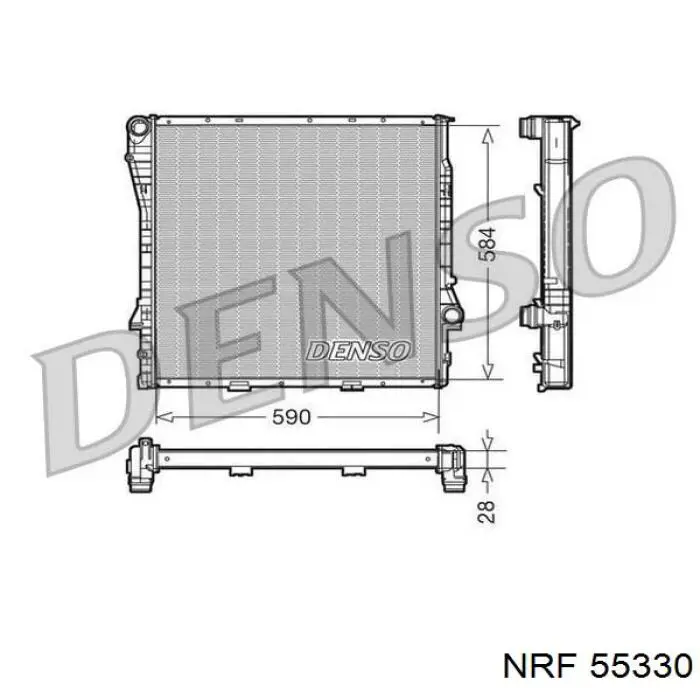 Радіатор 55330 NRF