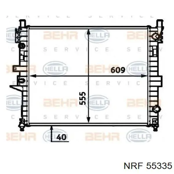 FP46A242 FPS Радіатор охолодження двигуна