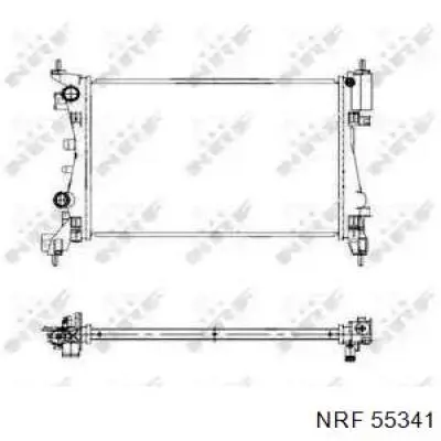 Радіатор 55341 NRF