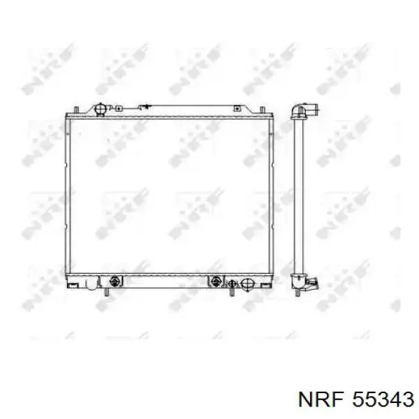 Радіатор основний NRF 55343 ціна, від 89.58 USD