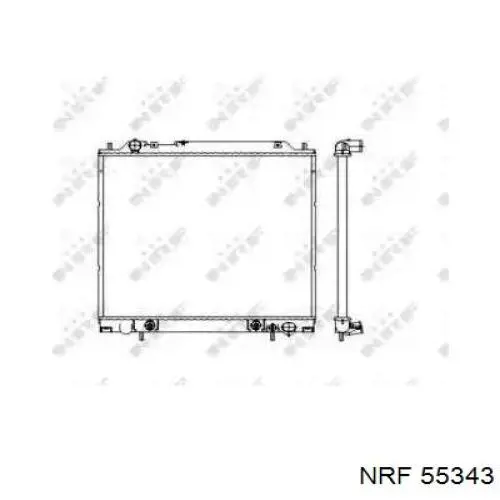 Купити 55343 NRF Радіатор двигуна