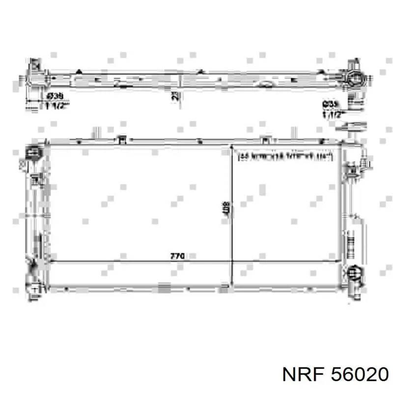 Радіатор охолодження NRF 56020