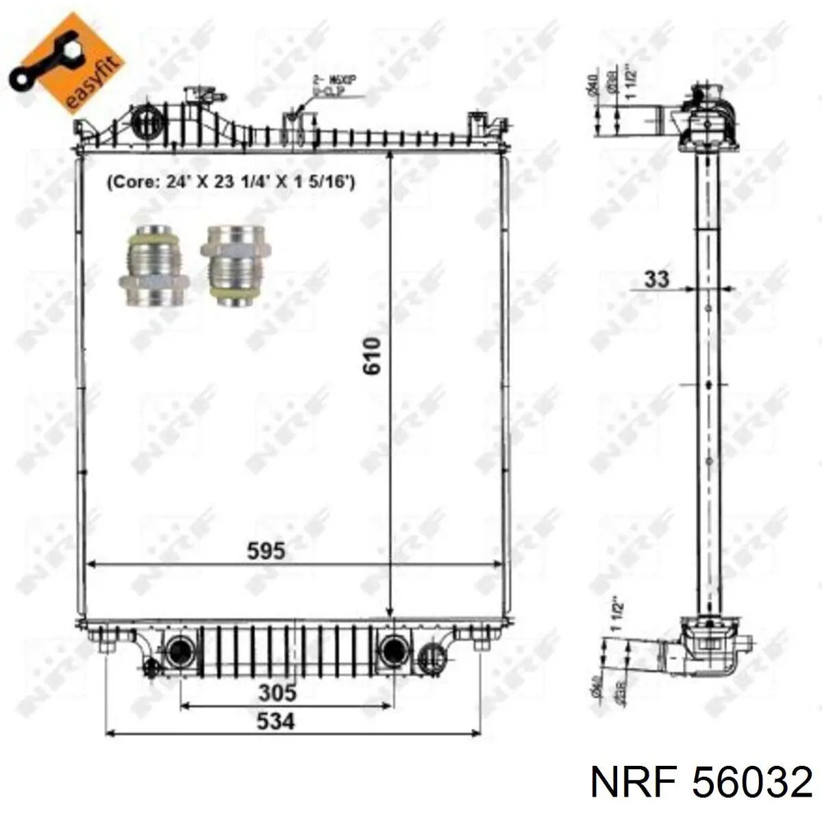 Купити 8L2Z8005A Ford Радіатор двигуна