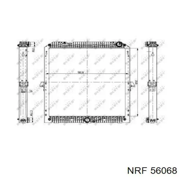 Купити 67192 Nissens Радіатор двигуна
