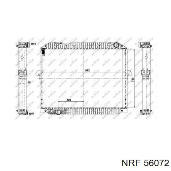 Купити 671780 Nissens Радіатор двигуна