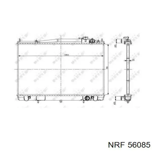 Купити 214609Z000 Nissan/Infiniti Радіатор двигуна