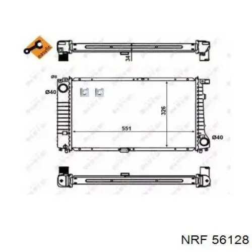Радіатор основний NRF 56128 ціна, від 100.03 USD