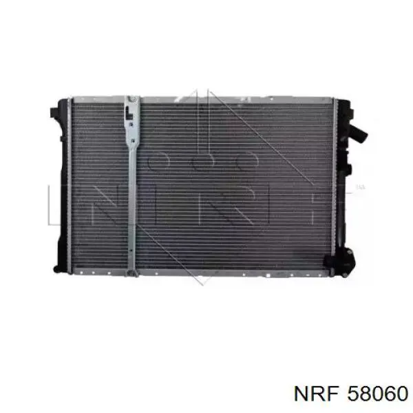 58060 NRF радіатор охолодження двигуна