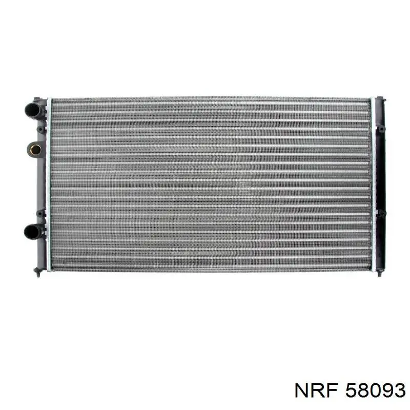 58093 NRF радіатор охолодження двигуна