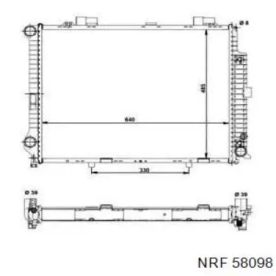 Радіатор основний NRF 58098 ціна, від 63.73 USD