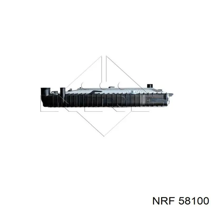 58100 NRF радіатор охолодження двигуна