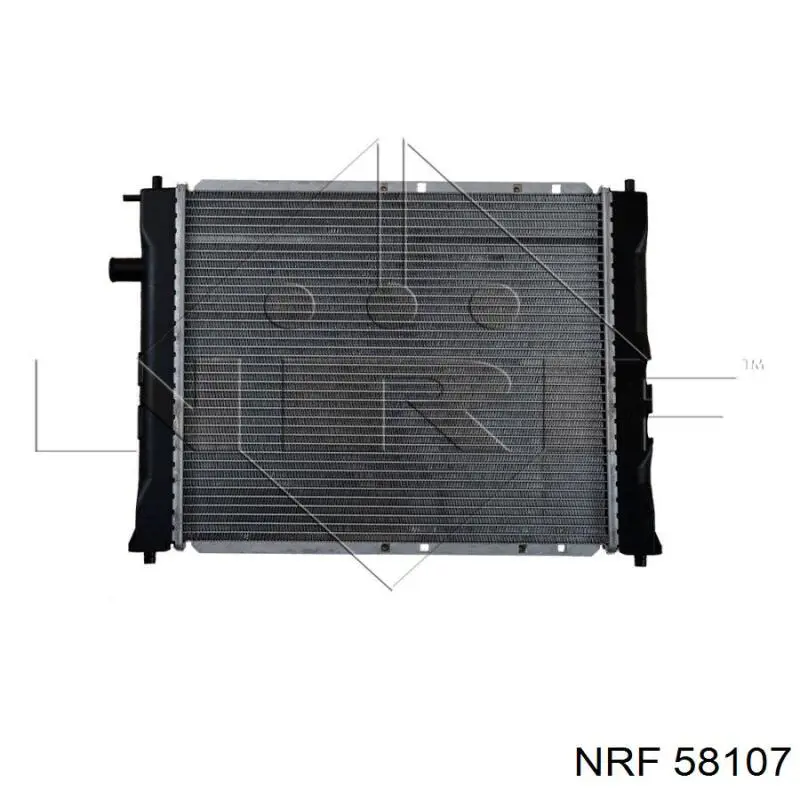 58107 NRF радіатор охолодження двигуна