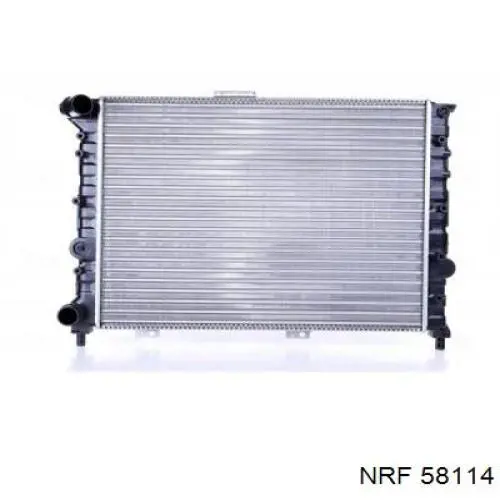 58114 NRF Радіатор охолодження двигуна