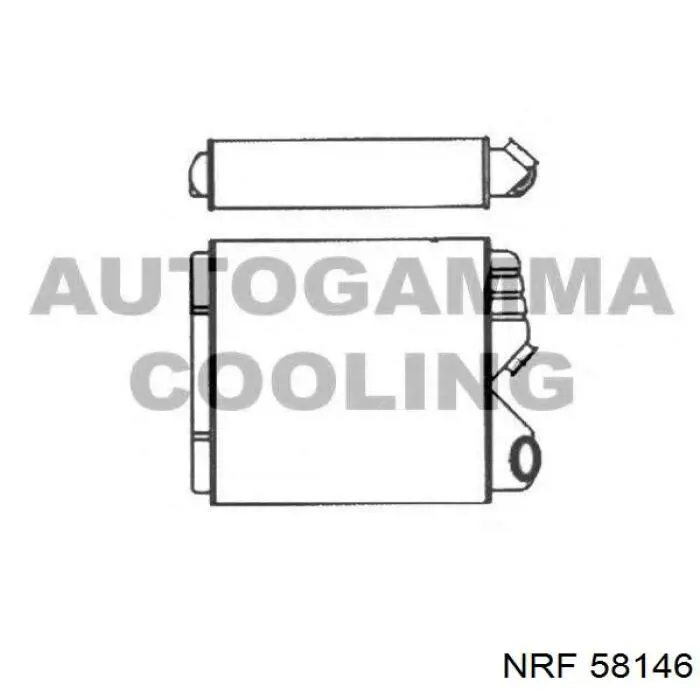 Радіатор пічки (обігрівача) NRF 58146 ціна, від 56.33 USD