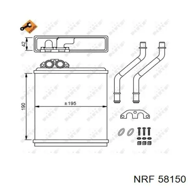 3343568 Volvo радіатор пічки (обігрівача)