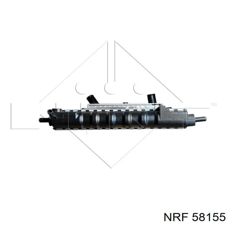 Радіатор охолодження двигуна 58155 NRF