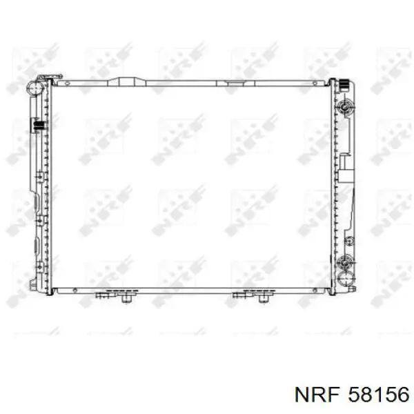 58156 NRF радіатор охолодження двигуна