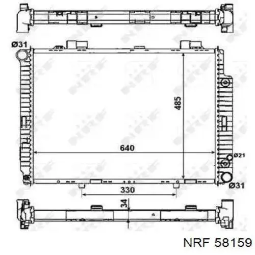 Радіатор основний Signeda RA62608Q ціна, від 152.33 USD