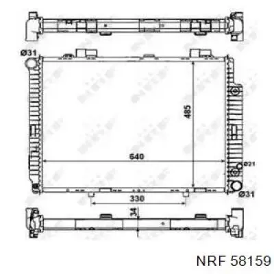 Радіатор 58159 NRF