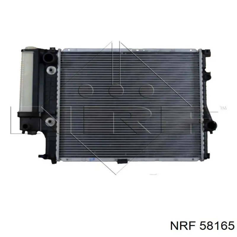 58165 NRF радіатор охолодження двигуна
