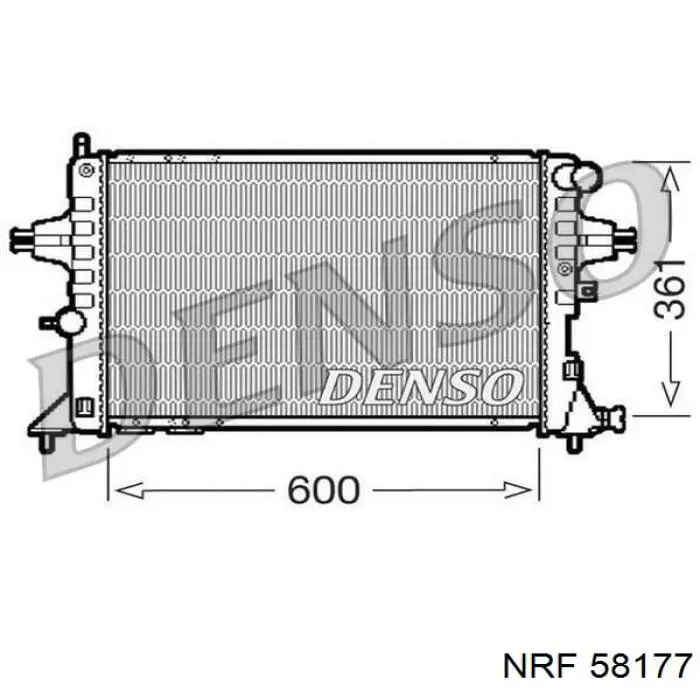Радіатор основний NRF 58177 ціна, від 72.78 USD