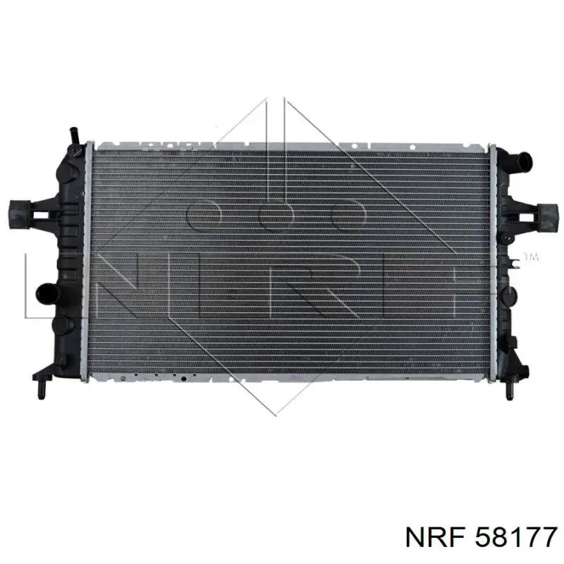 58177 NRF радіатор охолодження двигуна
