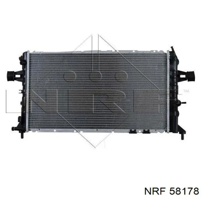 58178 NRF радіатор охолодження двигуна