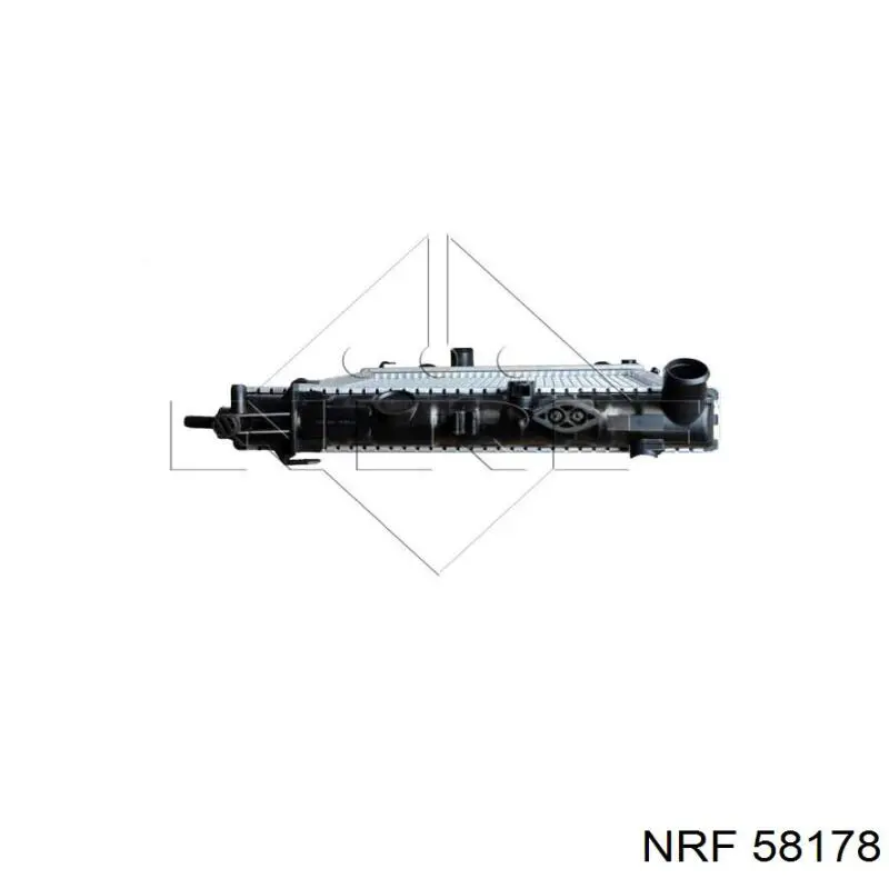 58178 NRF Радіатор охолодження двигуна