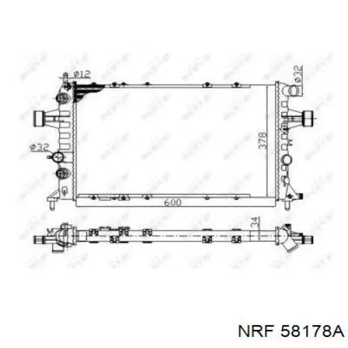 Радіатор 58178A NRF