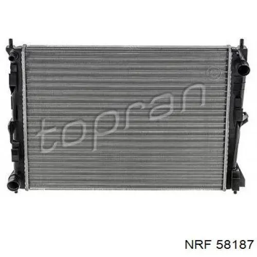 58187 NRF радіатор охолодження двигуна