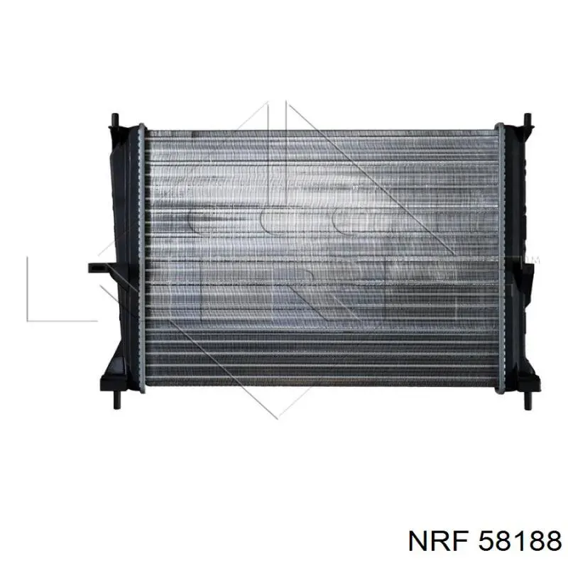 58188 NRF радіатор охолодження двигуна