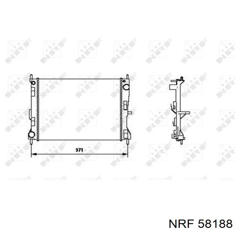 Радіатор охолодження NRF 58188