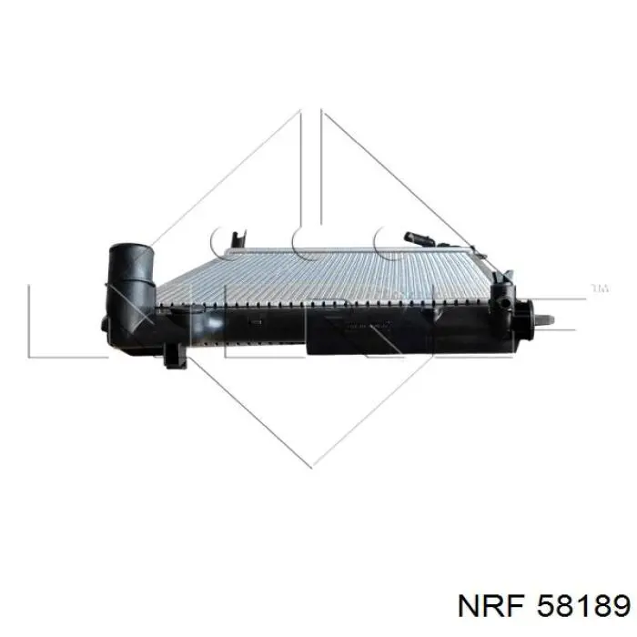 58189 NRF Радіатор охолодження двигуна