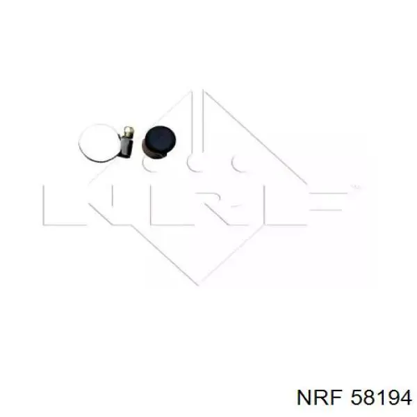 58194 NRF Радіатор охолодження двигуна