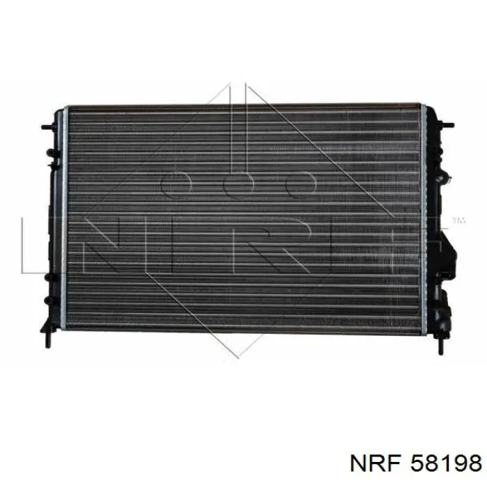 58198 NRF радіатор охолодження двигуна