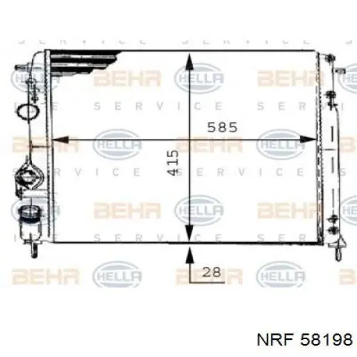 Радіатор 8200189290 Renault (RVI)