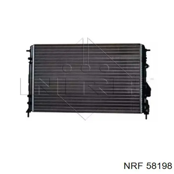 58198 NRF Радіатор охолодження двигуна