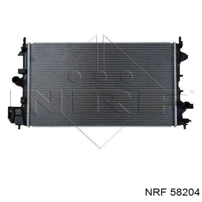 58204 NRF радіатор охолодження двигуна