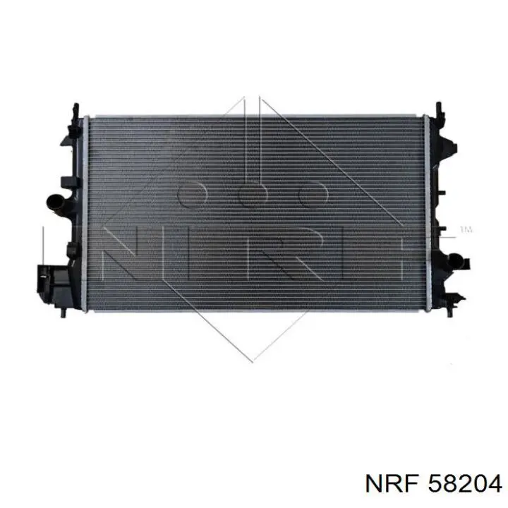 58204 NRF Радіатор охолодження двигуна