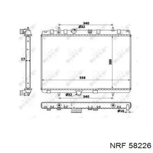 Купити DRM07004 Denso Радіатор двигуна