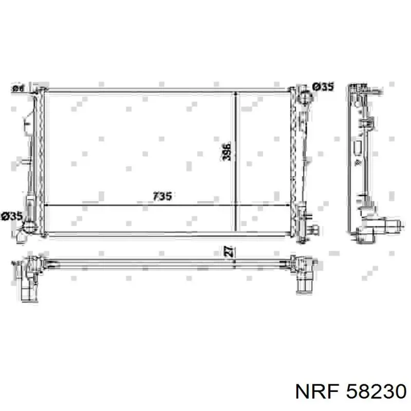 Радіатор охолодження NRF 58230