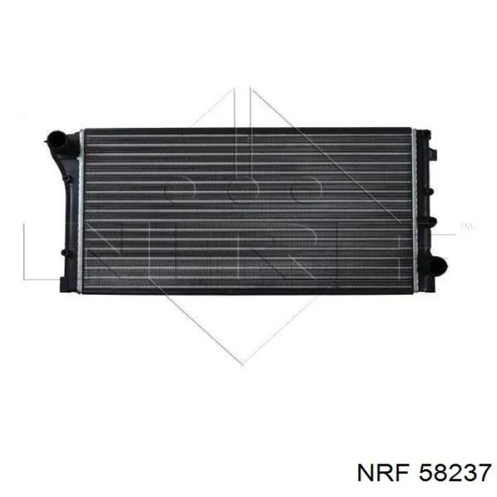 58237 NRF радіатор охолодження двигуна