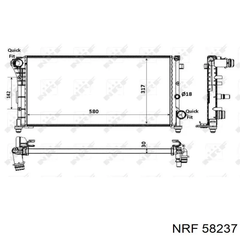 Купити 51773192 Fiat/Alfa/Lancia Радіатор двигуна