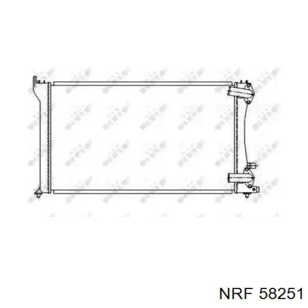Купити 58251 NRF Радіатор двигуна