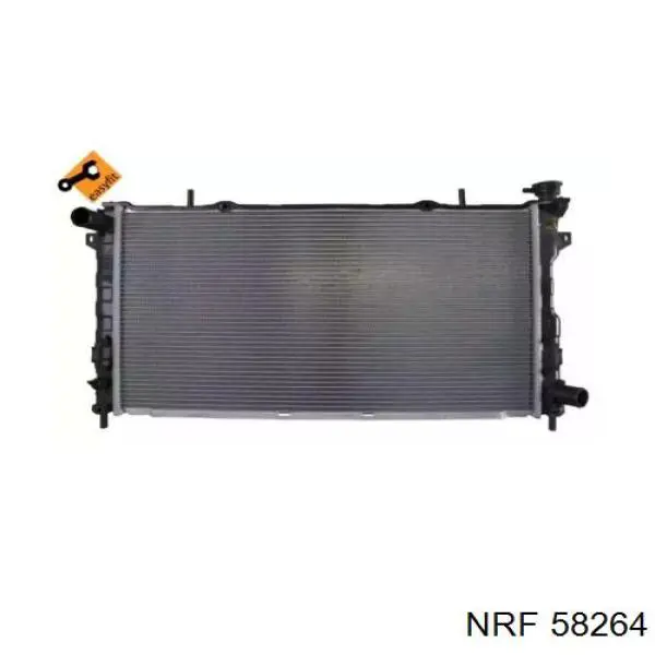 58264 NRF радіатор охолодження двигуна