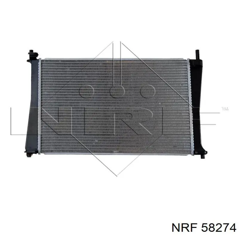 58274 NRF радіатор охолодження двигуна