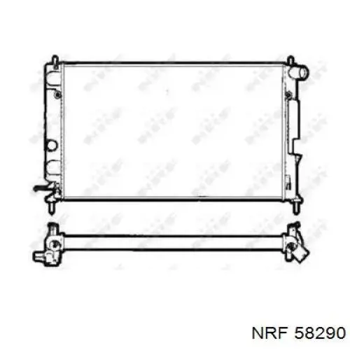 Купити 58290 NRF Радіатор двигуна