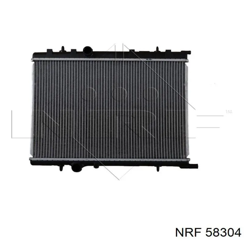 58304 NRF радіатор охолодження двигуна